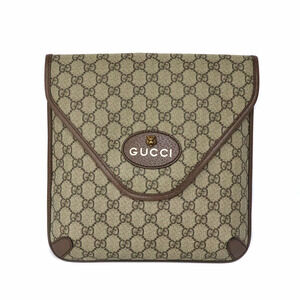 Gucci Shoulder Bag GG Supreme Brown Tiger Head Logo